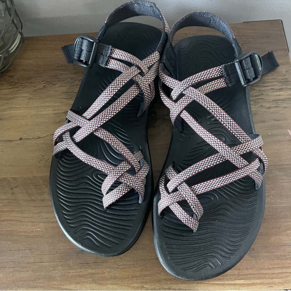 Chaco Black and Pink Women's Sandals